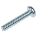 RS PRO Tamper Proof Bright Zinc Steel Pan Head Security Screw M4 x 20 mm 482-8335