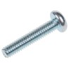 RS PRO Tamper Proof Bright Zinc Steel Pan Head Security Screw M4 x 20 mm 482-8335
