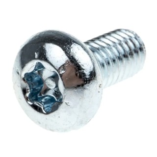 RS PRO Bright Zinc Steel Pan Tamper Proof Security Screw M6 x 12 mm 482-8385