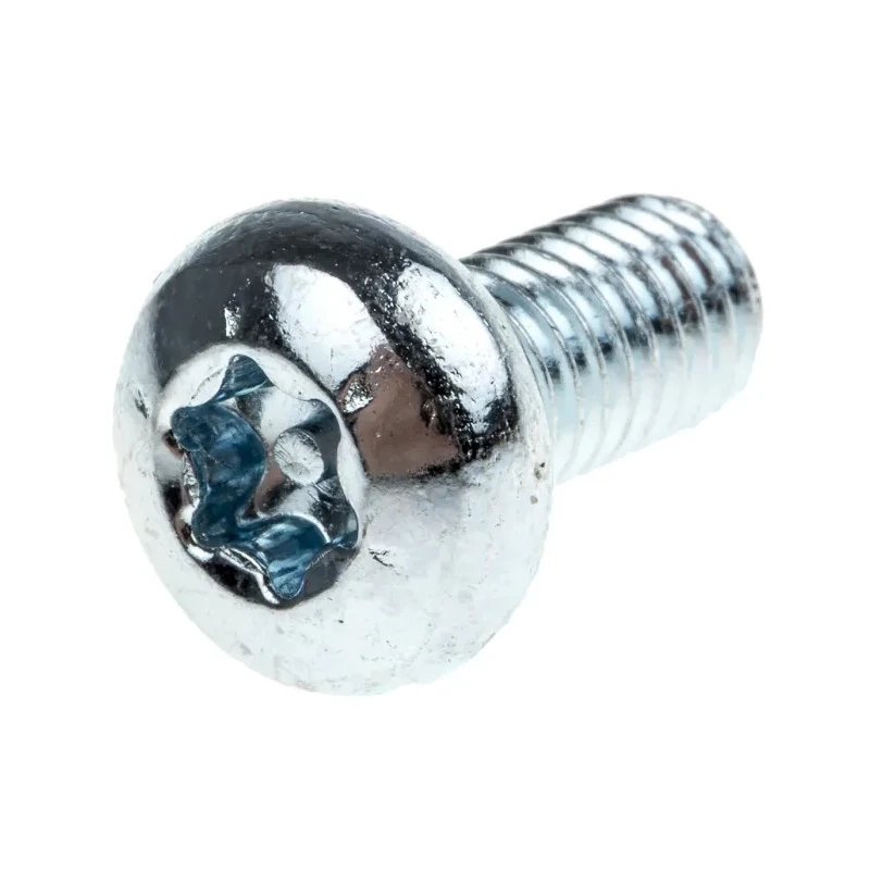 RS PRO Bright Zinc Steel Pan Tamper Proof Security Screw M6 x 12 mm 482-8385