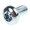RS PRO Bright Zinc Steel Pan Tamper Proof Security Screw M6 x 12 mm 482-8385