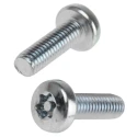 RS PRO Tamper Proof Security Screw, Bright Zinc Steel, Pan Head, Pin Hex Recess, Thread Size M6 x Length 20 mm 482-8391