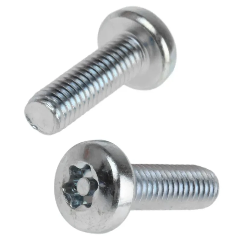 RS PRO Tamper Proof Security Screw, Bright Zinc Steel, Pan Head, Pin Hex Recess, Thread Size M6 x Length 20 mm 482-8391