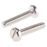 RS PRO Slot Pan Brass Machine Screw 12 mm M2.5 12mm Length Nickel Plated DIN 85 482-8470