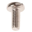 RS PRO Nickel Plated Brass Slot Pan Head Machine Screw M2.5 Thread, 6 mm Length 482-8464