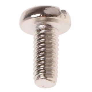 RS PRO Nickel Plated Brass Slot Pan Head Machine Screw M2.5 Thread, 6 mm Length 482-8464
