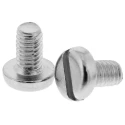 RS PRO Nickel Plated Brass Slot Pan Head Machine Screw 6 mm Length M3.5 Thread DIN 85 Standard 482-8587