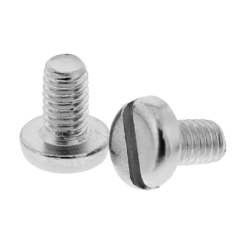 RS PRO Nickel Plated Brass Slot Pan Head Machine Screw 6 mm Length M3.5 Thread DIN 85 Standard 482-8587