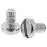 RS PRO Nickel Plated Brass Slot Pan Head Machine Screw 6 mm Length M3.5 Thread DIN 85 Standard 482-8587