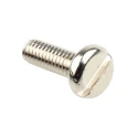 RS PRO Slot Pan Brass Machine Screw Nickel Plated 12 mm M4 482-8650