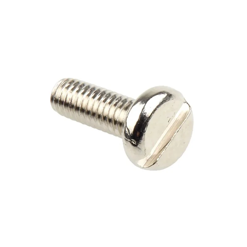 RS PRO Slot Pan Brass Machine Screw Nickel Plated 12 mm M4 482-8650