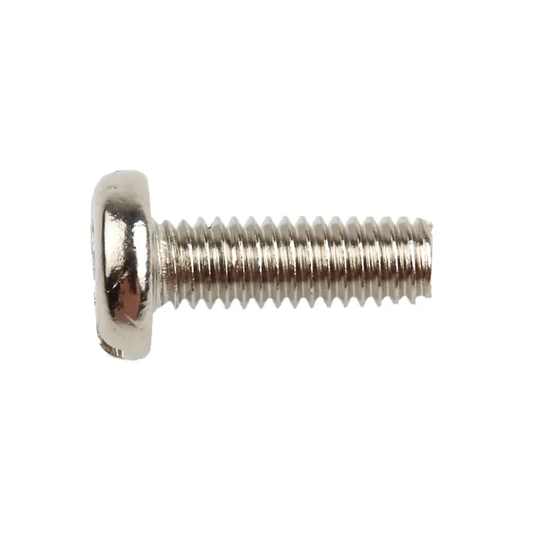 RS PRO Slot Pan Brass Machine Screw Nickel Plated 12 mm M4 482-8650