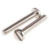 RS PRO Nickel Plated Brass Slot Pan Head Machine Screw M6 Thread 40 mm Length 482-8874