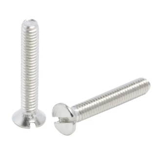 RS PRO Slot Countersunk Brass Machine Screw Nickel Plated 16 mm M2.5 482-9164