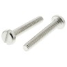 RS PRO Nickel Plated Brass Slot Pan Head Machine Screw M4 Thread, 25 mm Length 482-8688