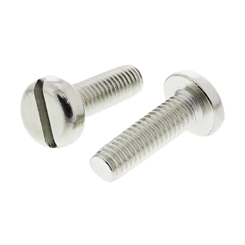 RS PRO Nickel Plated Brass Slot Pan Head Machine Screw M6 20mm 482-8830