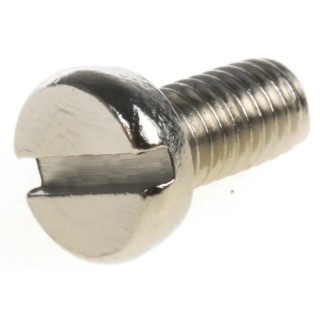 RS PRO Slot Cheese Brass Machine Screw Nickel Plated 6 mm Length M3 Thread 482-9754