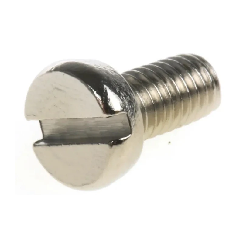 RS PRO Slot Cheese Brass Machine Screw Nickel Plated 6 mm Length M3 Thread 482-9754
