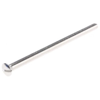 RS PRO Slot Raised (Countersunk) Nickel Plated Brass Machine Screw M3.5 60 mm 482-9625