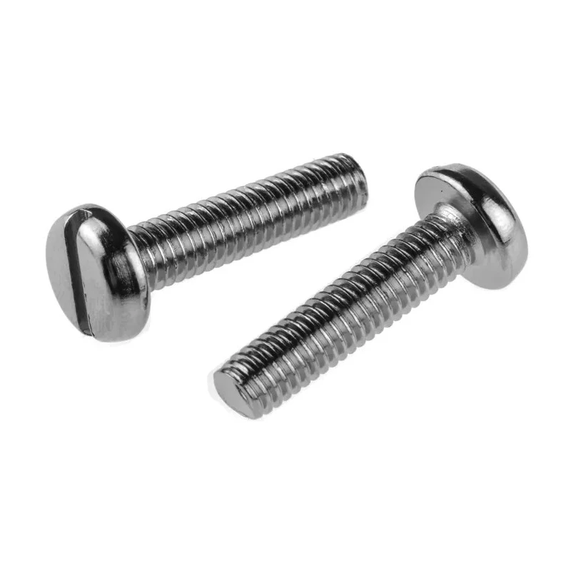 RS PRO Nickel Plated Brass Slot Pan Head Machine Screw M6 Thread 25 mm Length 482-8852