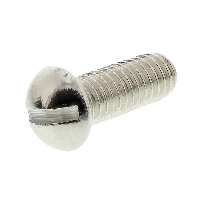 RS PRO Slot Round Brass Machine Screw Nickel Plated 31.40in 2BA 482-9029