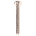 RS PRO Slot Pan Brass Nickel Plated Machine Screw M5 40 mm 482-8795