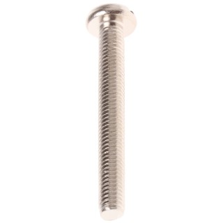 RS PRO Slot Pan Brass Nickel Plated Machine Screw M5 40 mm 482-8795