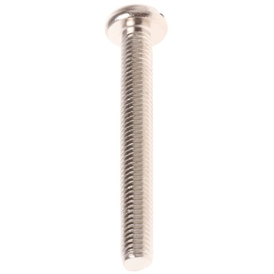 RS PRO Slot Pan Brass Nickel Plated Machine Screw M5 40 mm 482-8795