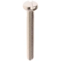 RS PRO Slot Pan Brass Nickel Plated Machine Screw M5 40 mm 482-8795