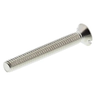 RS PRO Slot Countersunk Nickel Plated Brass Machine Screw M4 30 mm 482-9322