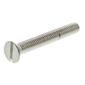 RS PRO Slot Countersunk Nickel Plated Brass Machine Screw M4 30 mm 482-9322