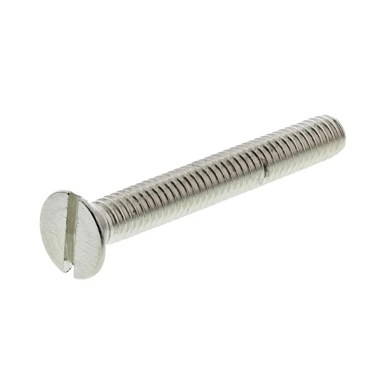 RS PRO Slot Countersunk Nickel Plated Brass Machine Screw M4 30 mm 482-9322