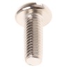 RS PRO Slot Pan Brass Machine Screw 16 mm M6 Nickel Plated DIN 85 482-8824