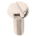 RS PRO Slot Pan Brass Machine Screw 16 mm M6 Nickel Plated DIN 85 482-8824