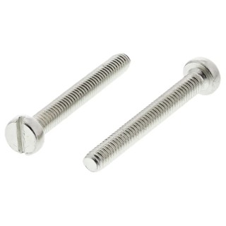 RS PRO Slot Cheese Brass Machine Screw Nickel Plated 20 mm M2.5 482-9748