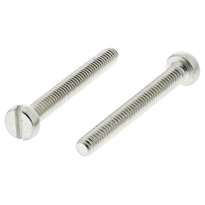 RS PRO Slot Cheese Brass Machine Screw Nickel Plated 20 mm M2.5 482-9748