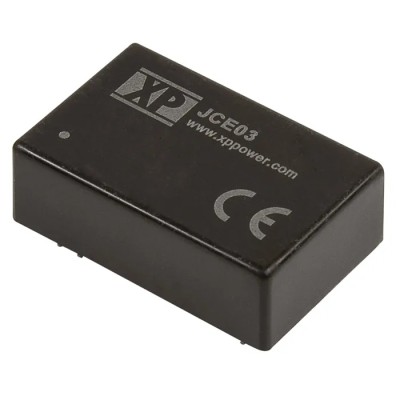 XP Power Fully Regulated Isolated DC/DC Converter 3W Output 24V DC 125mA Input 18-36V Through Hole DIP24 JCE03