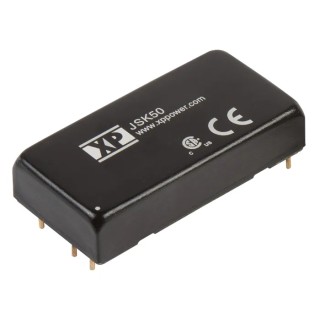 XP Power Isolated DC/DC Converter 12V DC Output 4.17A, 9V-18V Input, 50W, Through Hole DIP Package JSK50