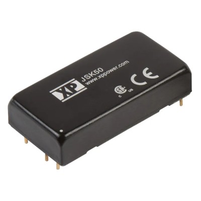 XP Power Isolated DC/DC Converter 12V DC Output 4.17A, 9V-18V Input, 50W, Through Hole DIP Package JSK50