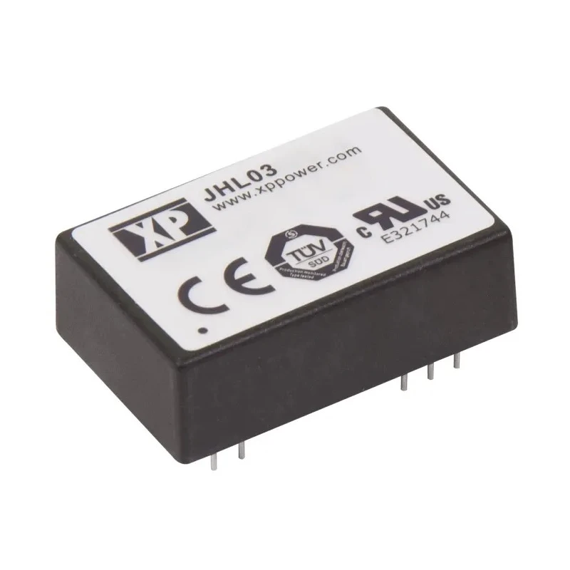 XP Power DC/DC Converter 5V DC 600mA 17V DC Input 10V Input 3W Through Hole JHL03