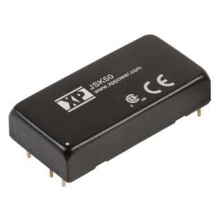 XP Power Isolated DC-DC Converter 50W 24V DC Output 2.08A Input 9-18V DC Through Hole DIP JSK50