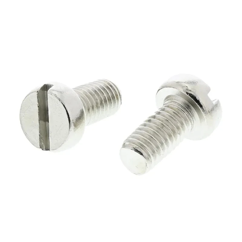 RS PRO Nickel Plated Brass Slotted Cheese Head Machine Screw 10 mm Length M5 Thread 482-9928