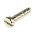 RS PRO Slot Cheese Head Brass Machine Screw Nickel Plated 20 mm M5 482-9956