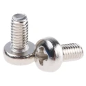 RS PRO Pozidriv Pan Brass Machine Screw 6 mm M3 483-0091