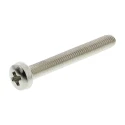 RS PRO Pozidriv Pan Brass Machine Screw 25 mm M3 483-0136
