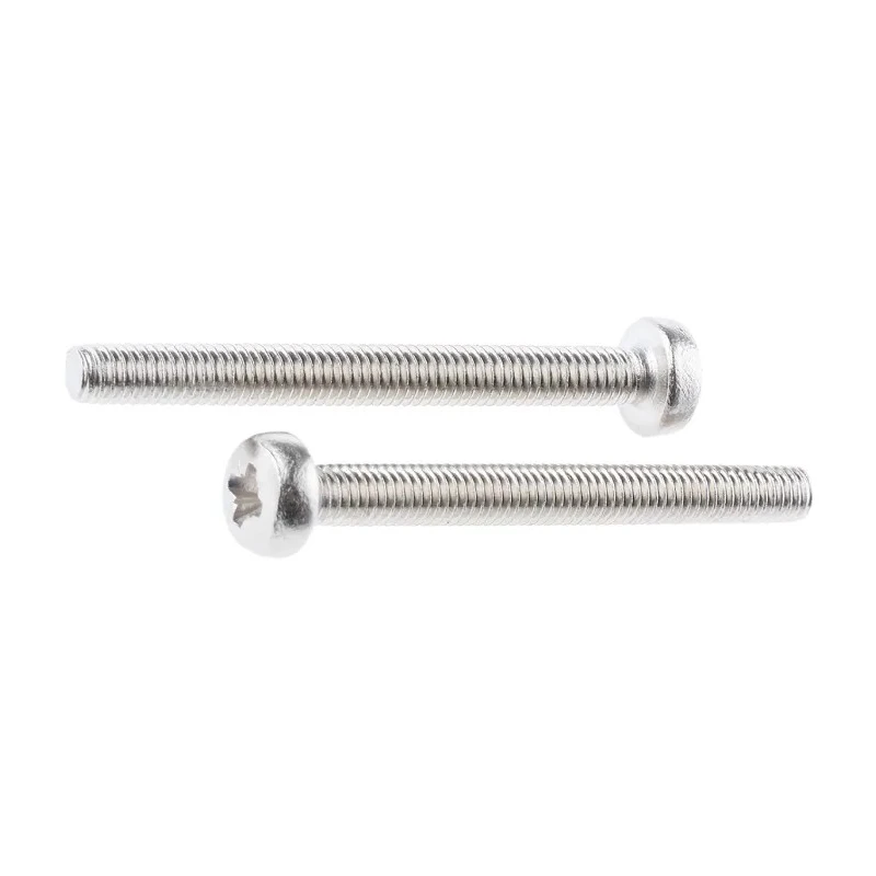 RS PRO Pozidriv Pan Brass Machine Screw 30 mm M3 483-0142