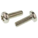 RS PRO Pozidriv Pan Brass Machine Screw 12 mm M4 483-0164