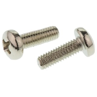 RS PRO Pozidriv Pan Brass Machine Screw 12 mm M4 483-0164