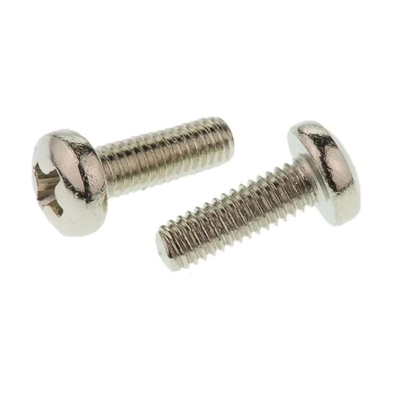 RS PRO Pozidriv Pan Brass Machine Screw 12 mm M4 483-0164