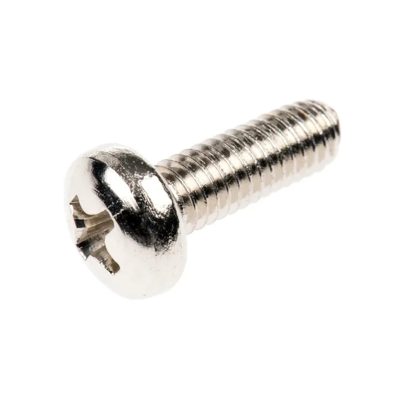 RS PRO Pozidriv Pan Brass Machine Screw 12 mm M4 483-0164